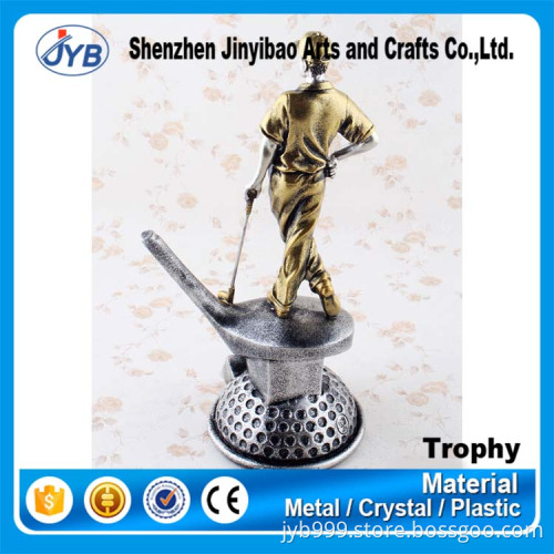 Design you own trophy and cheap wholesale various golf boy trophy